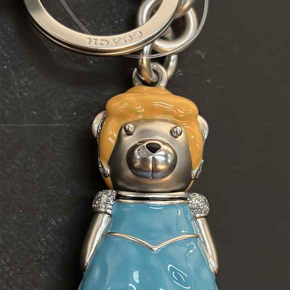 Coach Silver Disney CINDERELLA BEAR Handbag Charm Fob Keychain C0266 Princess - Picture 4 of 9